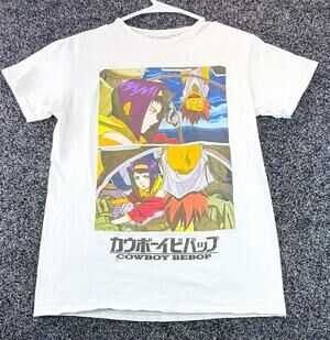 Sunrise Cowboy Bebop Funimation Graphic Print White Crew Neck T-Shirt S